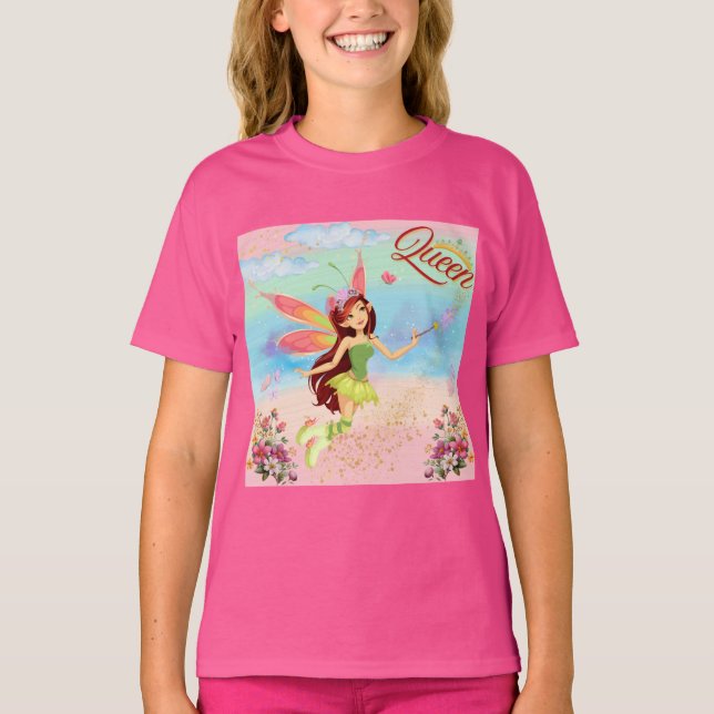 Camiseta Fairy Queen - Girls Tshirt (Frente)