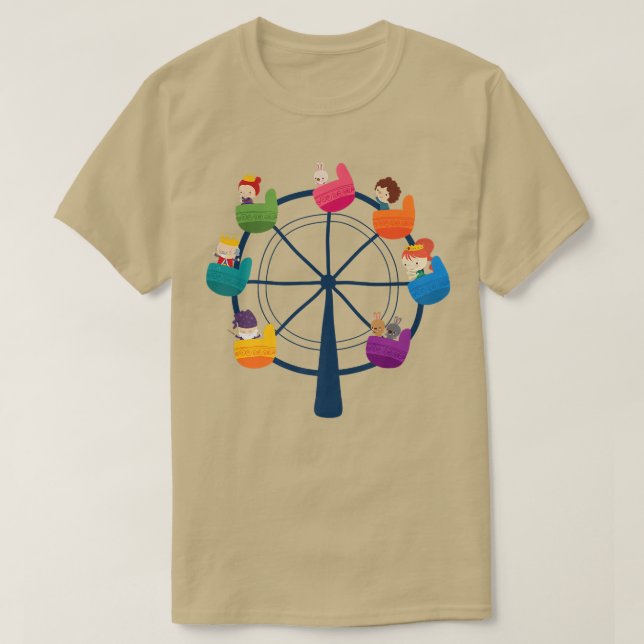 Camiseta Fairy Tale Kingdom by Eggroll GamesRoyal Ferris Wh (Frente do Design)