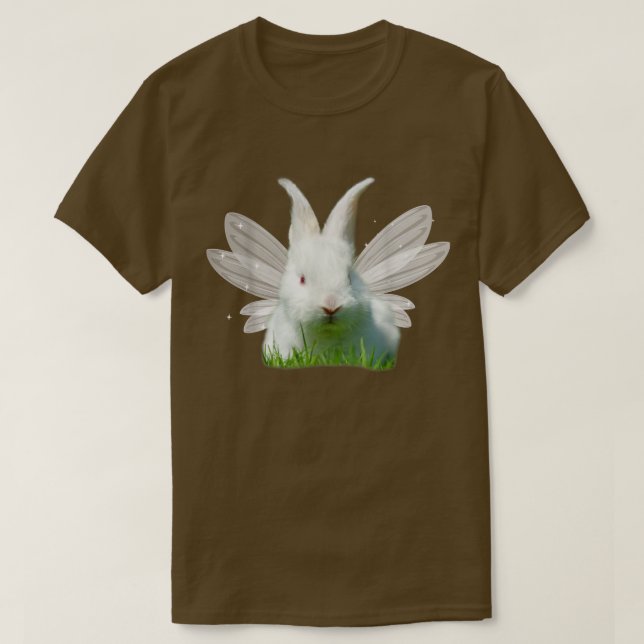 Camiseta Fairycore Aestética Fada Fada Fada Coelhada Fada F (Frente do Design)