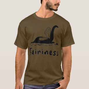 Camiseta Fairycore Aestética Fada Loch Ness Monster Fairin