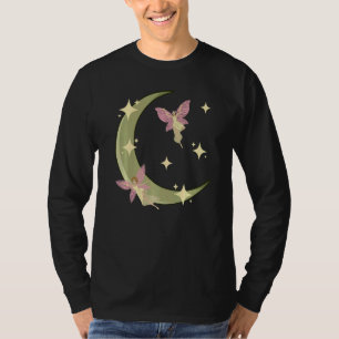 Camiseta Fairycore Aestética Fada Núcleo Grunge Crescent Mo