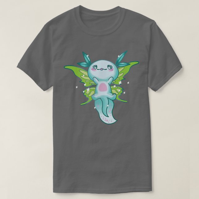 Camiseta Fairycore Aestético Cute kawaii Fairy Aolotl Faeco (Frente do Design)