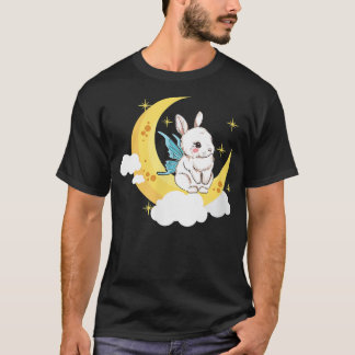 Camiseta Fairycore Aestético Fada Coelho De Coelho Em Um Cr