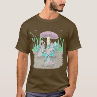 Camiseta Fairycore Aestético Fairy Dancing Rats E Um Musher