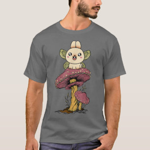 Camiseta Fairycore Aestético Kawaii Fairy Bunny Rabbit Em U