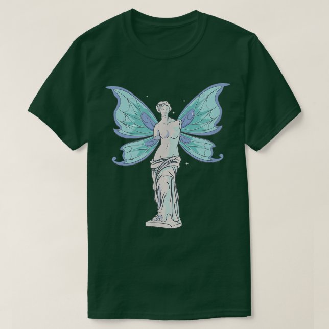 Camiseta Fairycore Aesthetic Fairy Venus De Milo Statue Fae (Frente do Design)