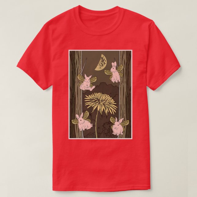 Camiseta Fairycore Aestic Fairy Core Grunge Bunny Rabbit (Frente do Design)