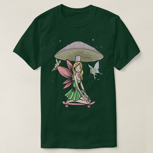 Camiseta Fairycore Aestic Fairy Grunge Skateboard Mus (Frente do Design)