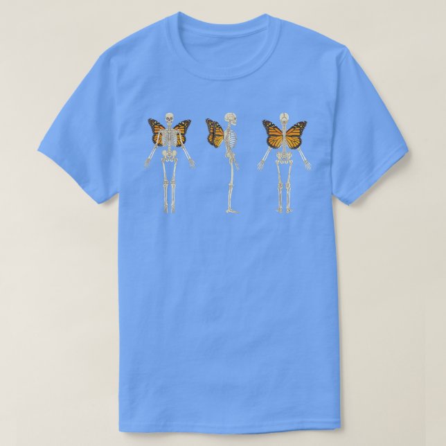 Camiseta Fairycore Faecore Fairy Grunge Skeleton Monarard B (Frente do Design)