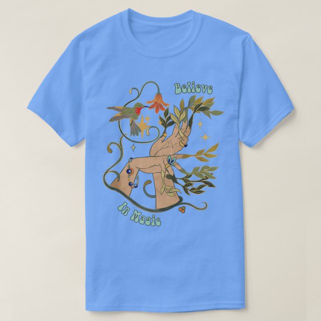 Camiseta Fairycore Fairy Grunge Gothic Moon Witchy Vibes Ae (Frente do Design)