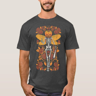 Camiseta Fairycore Skeleton Butterfly Fada Gothic Hallowee