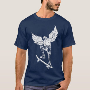 Camiseta Fairycore Skeleton Skate Grunge Fairy Aest