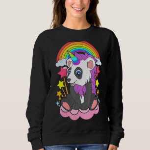 Camiseta Fairytale Animal Rainbow Pandacorn Unicorn Chinês