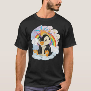 Camiseta Fairytale Bird Penguincorn Rainbow Animal Penguin
