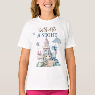 Camiseta Fairytale Dreamy Dragon Blue Knight Chá de fraldas