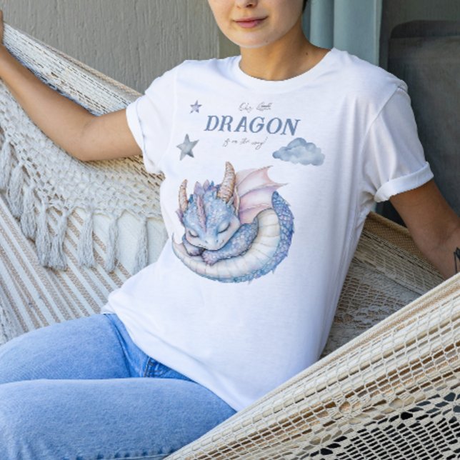 Camiseta Fairytale Dreamy Dragon Chá de fraldas (Criador carregado)