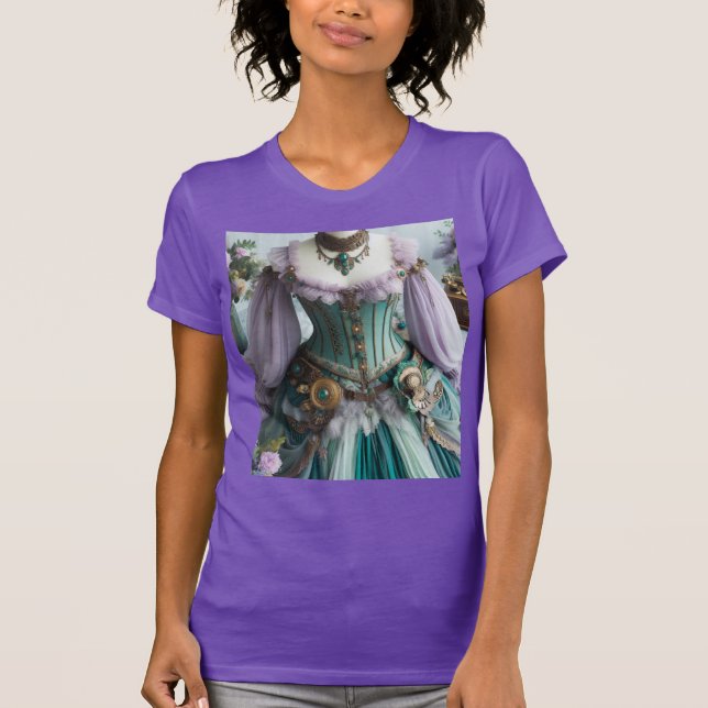 Camiseta Fairytale Primavera Pastel Floral Gown (Frente)