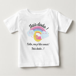 Camiseta fais dodo mãe p'tite soeur