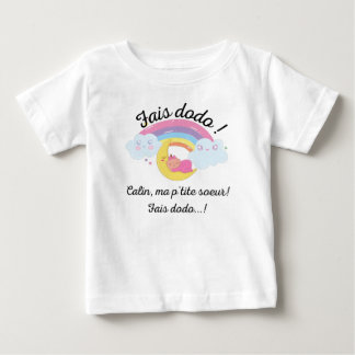 Camiseta fais dodo mãe p'tite soeur