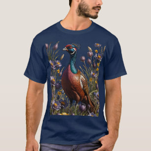 Camiseta Faisão-de-colar Cercado por Pasque Americana