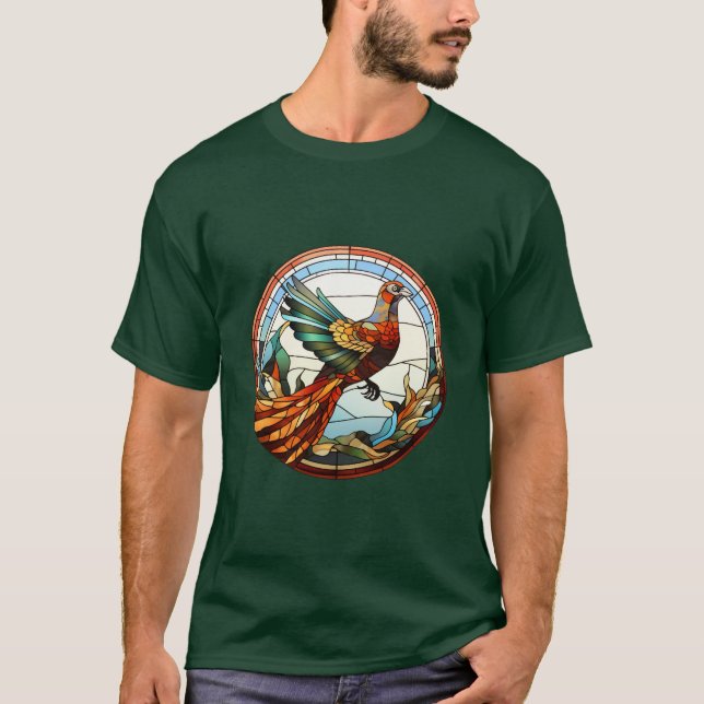 Camiseta Faisão de Ouro de Vidro Docente (Frente)