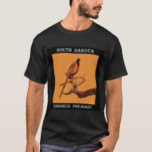 Camiseta faisão do Anel-pescoço