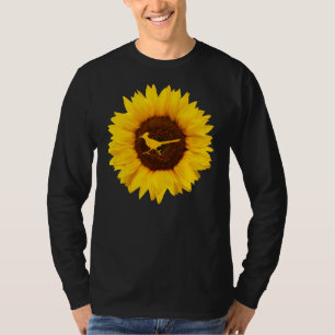 Camiseta Faisão Para Mulheres Homens Pássaro Girassol Monal
