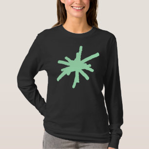 Camiseta Faísca grande - verde do fantasma