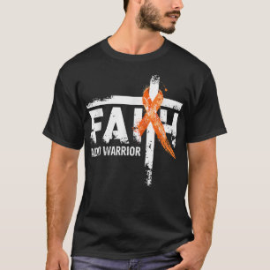 Camiseta Faith ADHD Consciência Laranja Fita Cristã Cruz