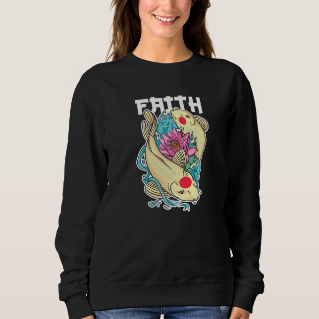 Camiseta Faith ama Koi Fish Yin E Yang (Frente)