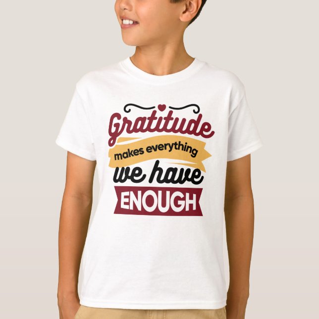 Camiseta Faith and Gratitude Artwork – Uplifting Christian  (Frente)