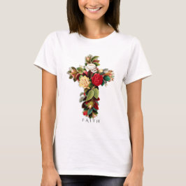 Camiseta Faith Botanical Cross