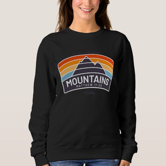 Camiseta Faith Can Move Mountains  Matthew Christian Jesus (Frente)
