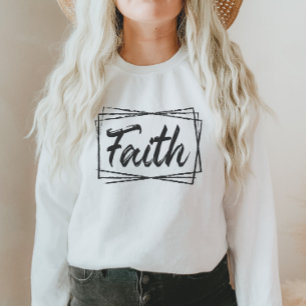 Camiseta Faith Christianity Minimalista, Presente para Ela