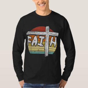 Camiseta Faith Cross Sunset Religião Jesus Cristão M