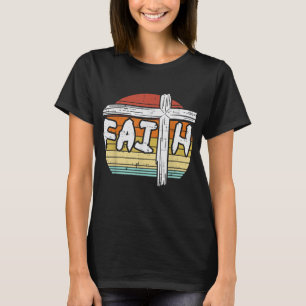 Camiseta Faith Cross Sunset Religião Jesus Cristão M