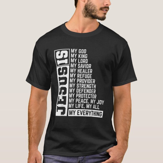 Camiseta Faith Cruz Religiosa Cristã Jesus Senhor Dom Je (Frente)