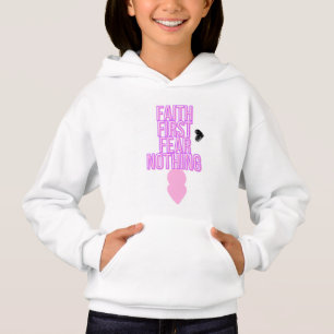 Camiseta Faith First Medo Nada   Christian Hoodie