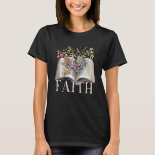 Camiseta Faith Floral Bíblia Mórmon LDS Mormonism
