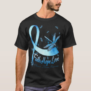 Camiseta Faith Hope ama a consciência das doenças crônicas