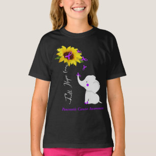 Camiseta Faith Hope Ama a Consciência do Câncer de pâncr