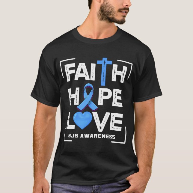 Camiseta Faith Hope ama a consciência SJS (Frente)