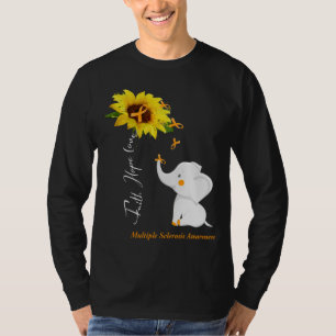 Camiseta Faith Hope ama a conscientização sobre esclerose m