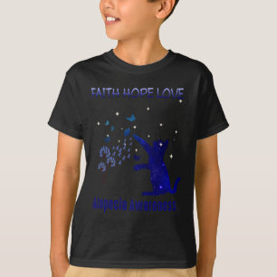 Camiseta Faith Hope ama Alopecia Consciência