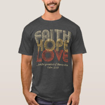 Faith Hope ama Bíblia cristã Verse Vintage
