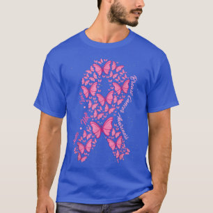 Camiseta Faith Hope ama Borboletas Rosa Fita Fita Mama