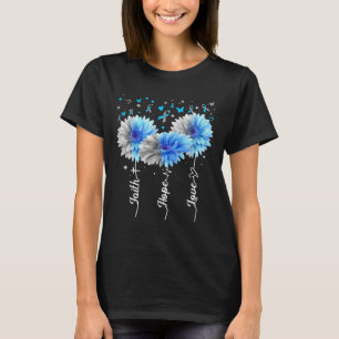Camiseta Faith Hope ama Daisy Daisy Diabetes Conscientes