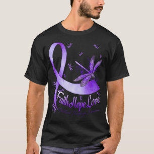 Camiseta Faith Hope ama Infância Hemiplegia Sensibilização