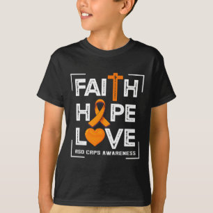 Camiseta Faith Hope ama Rsd Crps Consciência 1
