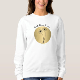 Camiseta Faith Hope e Love Dandelion Sweatshirt